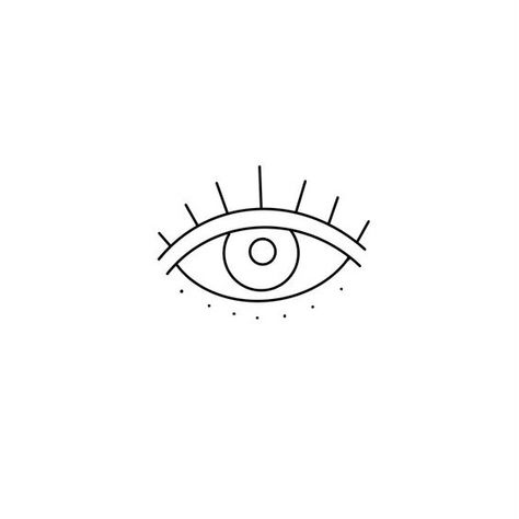 Greek Eye Tattoo Minimalist, Turkish Eye Tattoo, Simple Eye Tattoo, Tattoo Philippines, Ojo Tattoo, Eye Stencil, Protection Tattoo, Karma Tattoo, Evil Eye Tattoo