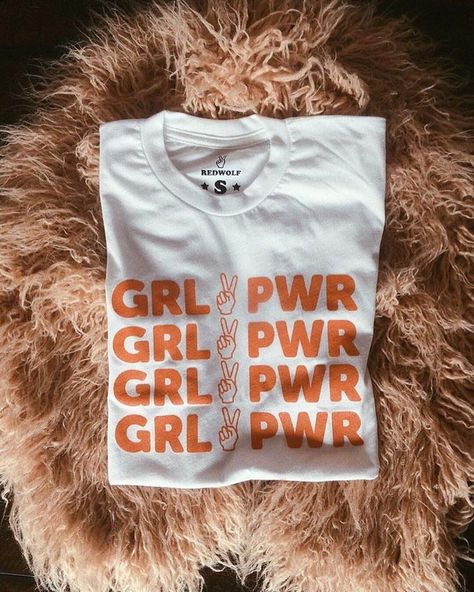 Girl Power Tee, Vintage Inspired Jewelry, White T, Girl Power, Stockholm, Vintage Shops, Chic Style, Fitness Motivation, Shirt Designs