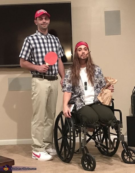 Forrest Gump and Lieutenant Dan - 2016 Halloween Costume Contest Forrest Gump And Lieutenant Dan, Lt Dan And Forrest Gump Costume, Forest Gump And Lieutenant Dan Costume, Forrest Gump And Lieutenant Dan Costume, Best Duos Of All Time, Lt Dan Costume, Forest Gump And Jenny Costume Diy, Lieutenant Dan Costume, Forrest Gump Costume