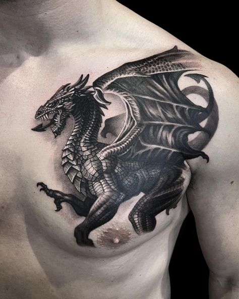 Dragon Tattoo | Tattoo Ideas and Inspiration | Jimi May Welsh Dragon Tattoo, Best Dragon Tattoos, Welsh Tattoo, The Welsh Dragon, Dragon Tattoo Chest, Dragon Tattoo Ideas, Red Dragon Tattoo, Dragon Tattoos For Men, Dragon Tattoo Art