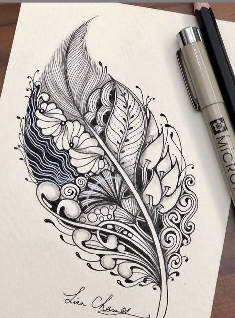 Modele Zentangle, الفن الرقمي, Pink Notebook, Art Doodles, Zentangle Artwork, Pen Art Drawings, Tangle Doodle, Zen Doodle Art, Doodle Ideas