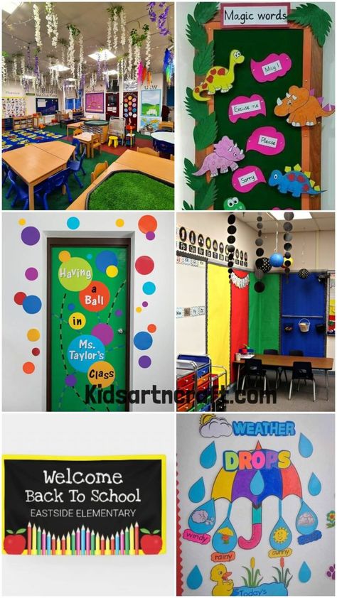 Classroom Decoration Ideas for Kindergarten - Kids Art & Craft Decorate Classroom Walls Preschool, How To Decorate Nursery Classroom, Decoration Ideas For Kindergarten, Kindergarten Classroom Ideas, Classroom Wall Displays, Classroom Decoration Ideas, Ideas For Kindergarten, Kindergarten Classroom Decor, Classroom Wall Decor