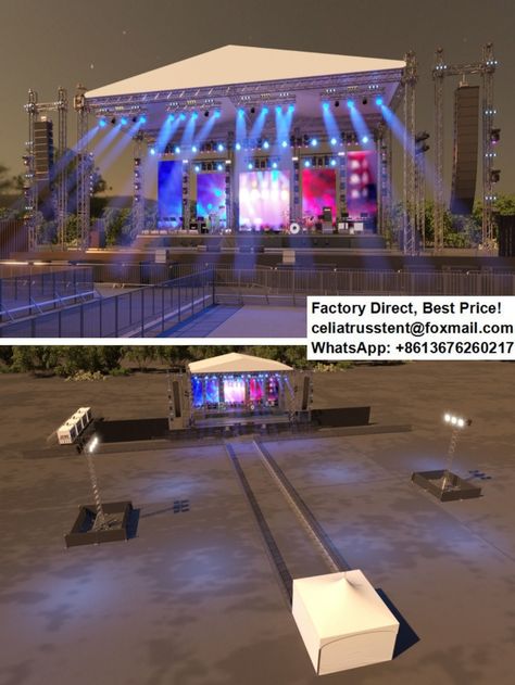 Portable staging truss beam lighting effect for outdoor events used #ConcertStageTruss #EventStageTruss #StageTrussDesign #StageTrussSize #StageTruss #BeamTruss #TrussingStructure #StageCrew  #StageHand  #Prosound  #SoundTech #SoundEngineering #EventDesign #EventManager #StageEquipment #EventShow #Romania #RomaniaStage #RomaniaEventStage #RomaniaEvent #RomaniaStageTruss #StageTech #Audio #Sound #SoundEngineer #Concert #ConcertStage #MusicFestival #StageEntertainment #EventStageTruss #LEDscreen Outdoor Concert Stage Design, Beam Lighting, Lighting Truss, Stage Crew, Truss Structure, Concert Stage Design, Stage Designs, Stage Equipment, Outdoor Stage