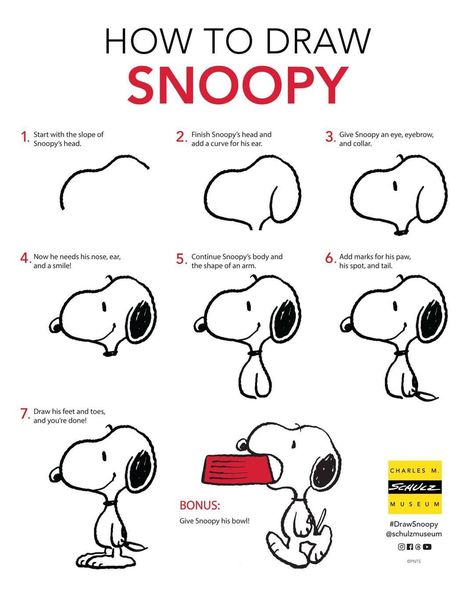 How To Draw Snoopy, Draw Snoopy, Charlie Brown Comics, The Secret Of Life, Snoopy Drawing, Secret Of Life, Doodle Art For Beginners, Snoopy Comics, Art Kits For Kids