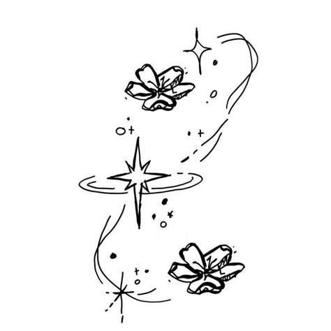 Cute Flower Drawing, Sharpie Tattoos, Hand Doodles, Bond Paper Design, Cute Little Tattoos, Cute Tiny Tattoos, Poke Tattoo, Easy Doodles Drawings, Dream Tattoos