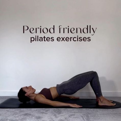 KAYLEIGH JAYNE PILATES | CERTIFIED PILATES INSTRUCTOR on Instagram: "Period friendly pilates exercises ✨✨ These exercises are targeted for before/ during your period to help release cramps, boost your mood and increase your energy levels whilst not being too intense. It is entirely safe to exercise while on your period. However, the most important thing is to listen to your body’s needs and moving the body in a comfortable way. That can include wearing more comfy clothes and some extra stretch Period Friendly Workouts, Sweaty Aesthetic, Period Workout, Pilates Exercises, Pilates Instructor, Boost Your Mood, Body Workout Plan, Comfy Clothes, Pilates Workout