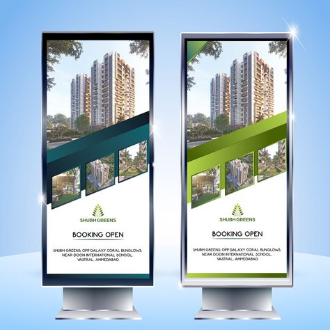 Real Estate Standee Banner Real Estate Standee Design Creative, Real Estate Boards Ideas, Real Estate Standee Design, Real Estate Branding Photos, Standee Design Creative, Real Estate Banner Design, Standing Banner Design, Real Estate Banner, Standee Design