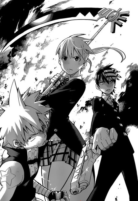 Soul Eater, Black And White, Anime, White, Black