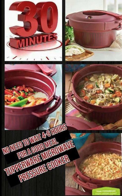 Tupperware Pressure Cooker Recipes, Pressure Cooker Times, Tupperware Pressure Cooker, Microwave Pressure Cooker, Pressure Cooker Recipes Chicken, Tupperware Products, Less Talk, Pressure Cooking Recipes, Tupperware Recipes