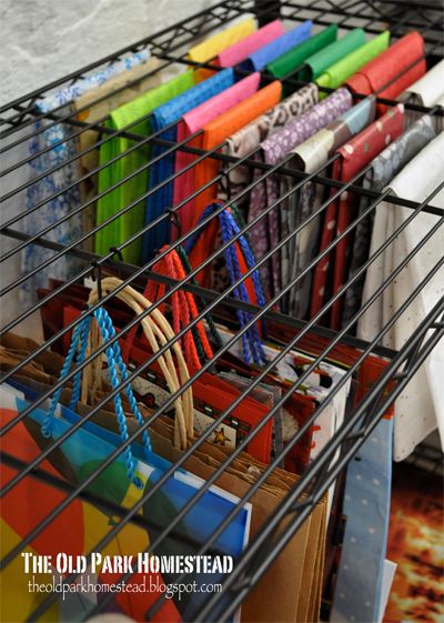 gift wrapping organization 45 Simple, Creative DIY Spring Organizing Ideas br /  A Crate and Barrel Giveaway! Manicure Storage Ideas, Printer Paper Storage Ideas, Wrapping Closet, Party Pantry, Hall Closet Organization, Gift Bag Organization, Crafting Storage, 1000 Lifehacks, Gift Wrap Organization