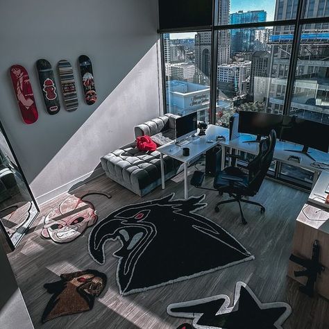 quan’s archives on Instagram Quan Apartment, Strong Lion, Mens Bedroom Decor, Luxury Sofa Living Room, Hypebeast Room, Life Vibes, Apt Ideas, Dream Apartment Decor, Future Apartment Decor