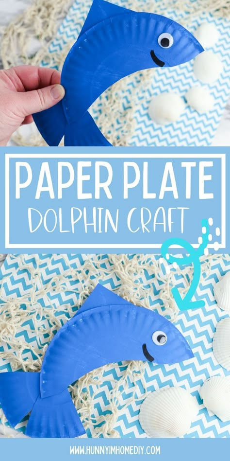 Whales And Dolphins Preschool, Dolphin Art Preschool, Dolphin Crafts Preschool, Dolphin Art For Kids, Dolphin Activities For Preschool, Dolphin Crafts For Kids, Ocean Crafts Preschool, Ocean Crafts For Kids, Origami Dolphin