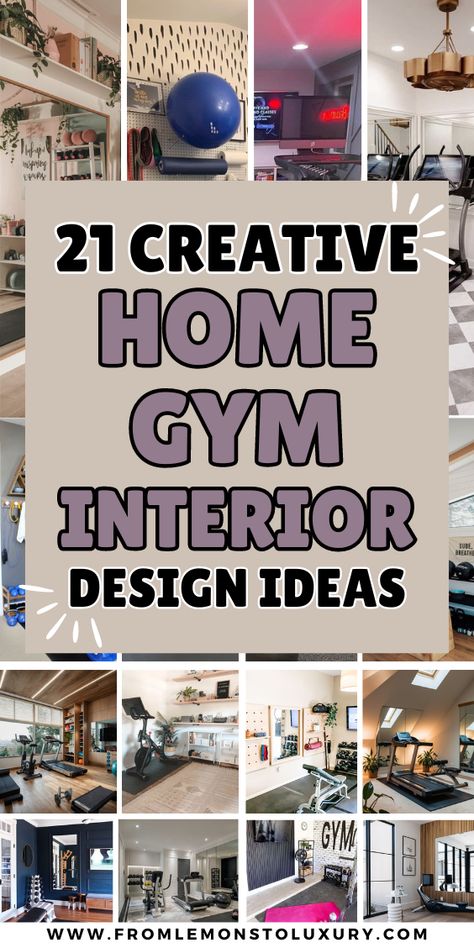 21+ Best Home Gym Design Interior Ideas That Will Motivate You For Success Ikea Workout Room, Workout Room Art Wall Decor, Fitness Room Ideas Home Gyms House, Home Gym Ikea Hacks, Weight Rooms At Home, Home Gym Wall Art Ideas, Exercise Room Wall Decor, Bedroom With Gym Ideas, Home Gym Bathroom Ideas