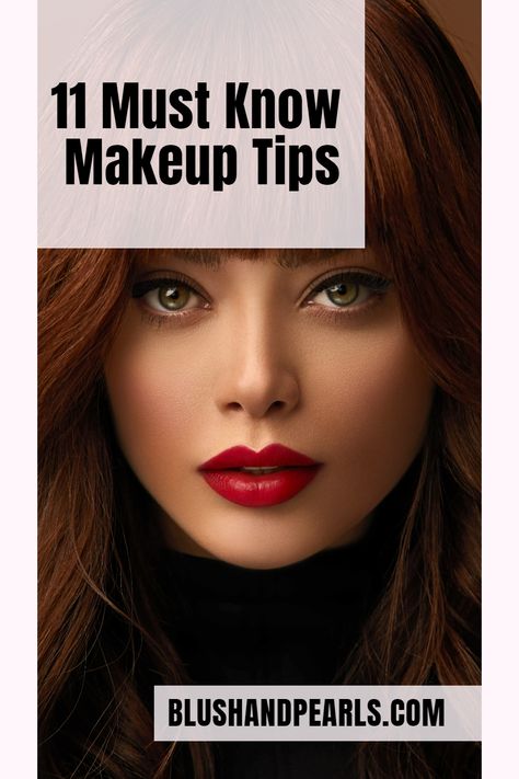 11 Must Know Makeup Tips. Are you ready to go from makeup novice to pro? Dive into these 11 must-know makeup tips and learn the secrets to achieving flawless makeup every time. Perfect your makeup routine and watch your skills improve. It's time to unleash your inner makeup artist! | makeup routine tips | how to apply makeup | Makeup Tips For Women In 30s, How To Apply Makeup For Beginners, Makeup Removal Tips, How To Apply Bronzer, Round Face Makeup, Learn Makeup, Artist Makeup, Artist Tips, Face Washing