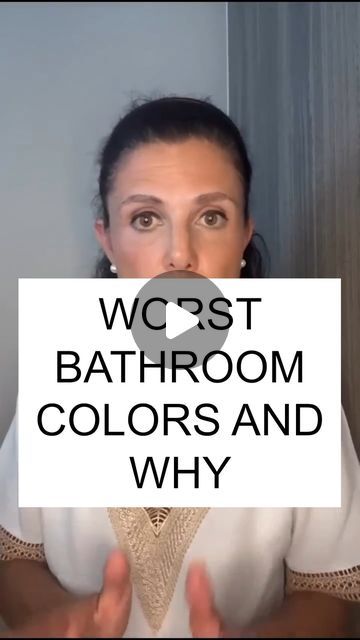 Raquel | Interior Designer + Property ROI expert on Instagram: "I’m an interior designer and these are the WORST colours you could use in your bathroom 👀

Do you want to know what the best colours to use are? 😉
Comment “ROI” and I’ll send you my FREE guide to get more rent out of a property👇
#colorhacks #decortips #interiordesign #homehacks #designertips #toronto #fyp #mardesignuk  #bathroomcolors" Bathroom Colour Palette Ideas, Bathroom Remodel Blue Walls, Modern Bathroom Color Ideas, Colours For Bathroom Walls, Fun Bathroom Inspiration, Bathroom Wall Colour Ideas, Colors For Bathrooms Ideas, Blue And Cream Bathroom Ideas, Small Bathroom Wall Color Ideas