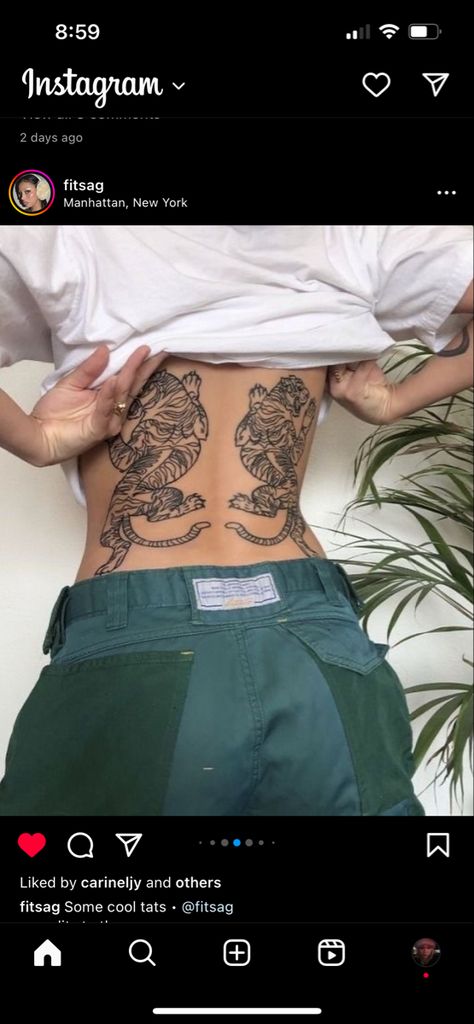 Symmetric Back Tattoo, Symmetric Tattoos, Symmetrical Stomach Tattoo, Waist Tattoo, Stomach Tattoo, Stomach Tattoos, Back Tattoo, Tattoo Inspo, Tattoos