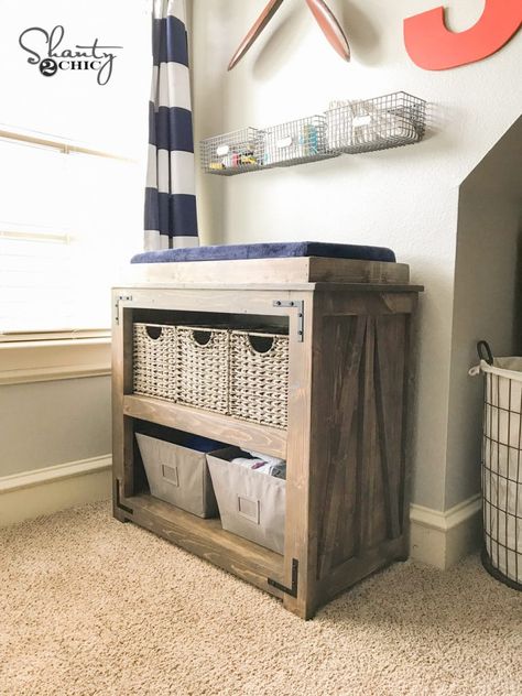 Diy Changing Table, Baby Crib Diy, Baby Nursery Diy, Diy Crib, Changing Tables, Baby Changing Table, Baby Changing Tables, Diy Baby Furniture, Diy Nursery