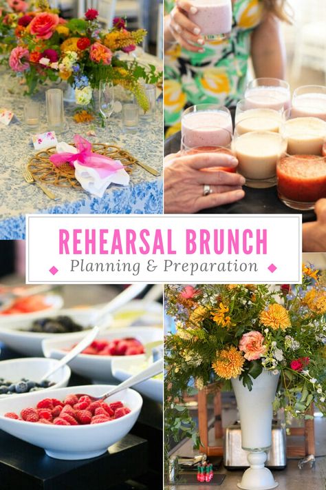 Brunch Rehearsal Dinner, Wedding Rehearsal Brunch Ideas, Rehearsal Brunch Ideas, Rehearsal Dinner Fun, Rehearsal Dinner Games, Rehearsal Brunch, Wedding Luncheon, Dinner Games, Brunch Decor