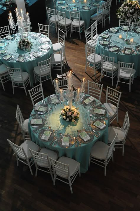 Aquamarine Quinceanera Decorations, Light Teal Quinceanera Theme, Aqua Quinceanera Decorations, Teal Quinceanera Theme, Teal Wedding Theme, Quince Decor, Beach Theme Wedding Cakes, Sweet 15 Party Ideas Quinceanera, Sweet 15 Party Ideas