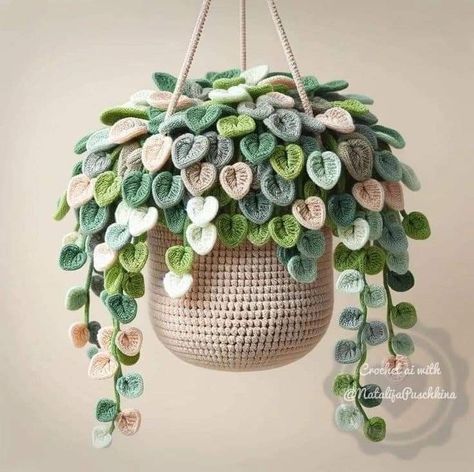 Crochet Succulent, Crochet Plants, Crochet Garden, Crochet Leaf Patterns, Crochet Bouquet, Crochet Leaves, Crochet Plant, Crochet Decoration, Crochet Flower Tutorial