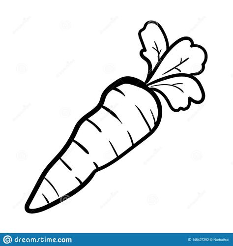 Carrot Doodle Icon Vector Eat Stock ... Carrot Drawing Simple, Carrot Drawing Easy, Carrot Outline, Carrot Doodle, Carrot Picture, Carrots Drawing, Carrot Sketch, Carrot Tattoo, Carrot Clipart