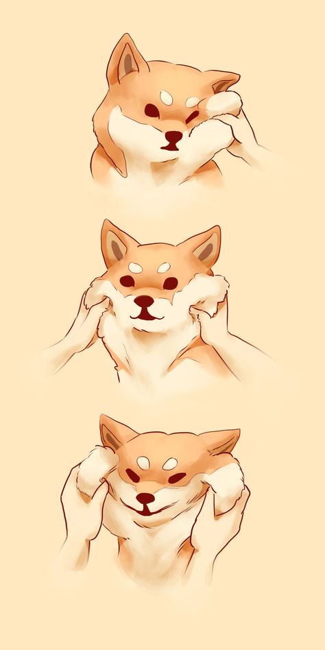 Shiba Squish Hachiko Dog, Chibi Dog, 강아지 그림, Shiba Inu Dog, Canine Art, Cute Animal Drawings Kawaii, Wow Art, Cute Little Drawings, Dog Drawing