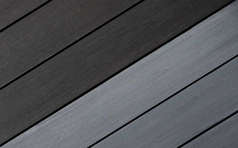 Charcoal Black Composite Decking | NeoTimber® Decking Black Composite Decking, Composite Deck Ideas, Pvc Decking, Composite Deck, Deck Ideas, Composite Decking, Cabin Ideas, Charcoal Black, Slate Grey