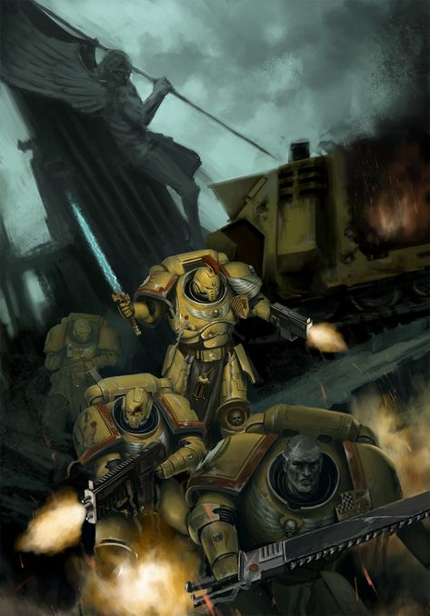 Primaris Space Marine, Space Marine Art, Imperial Fists, Adeptus Astartes, Far Future, Warhammer 40k Art, Game Workshop, Space Wolves, Warhammer 30k