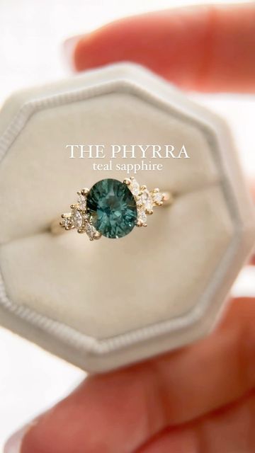 Brianna Trudell on Instagram: "(SOLD) ✨NEW RING FRIDAY✨ My newest design, and also inspired by the one and only leading lady of The Night Court, ✨THE PHYRRA RING✨ (y’all like that name? 😂) She’s set with a 2.3 CT teal/blue sapphire, and flanked by marquise diamonds. She has a very “fae” look to her, and the spirit of Velaris flows in the design. I’m always inspired by my books, and this one is definitely near and dear to my heart. I hope y’all love this design as much as I do✨ She will be ava The Night Court, Night Court, My Books, Marquise Diamond, The One And Only, Love Is All, The Spirit, One And Only, News Design