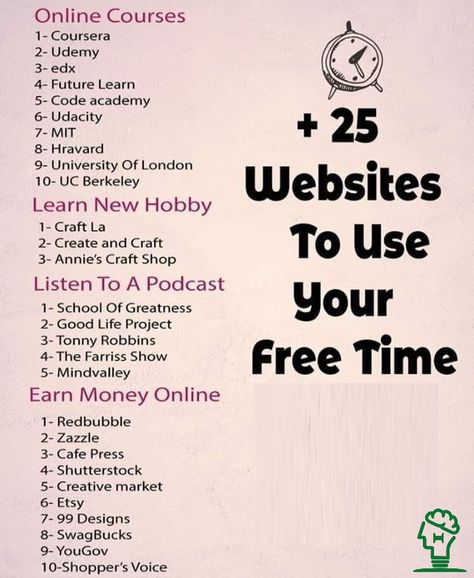 Freetime Activities, Hacking Websites, Student Life Hacks, Life Hacks Computer, Life Hacks Websites, Seni Dan Kraf, Productive Things To Do, Vie Motivation, Learning Websites