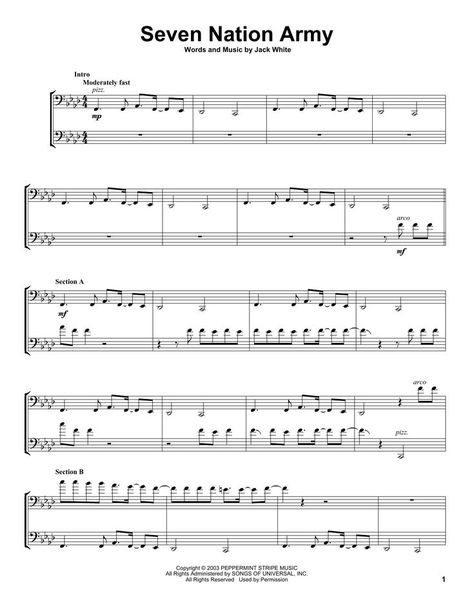 Trombone Sheet Music, Cello Sheet Music, Clarinet Sheet Music, Seven Nation Army, Cello Music, Violin Music, Cellos, Education Humor, Band Music