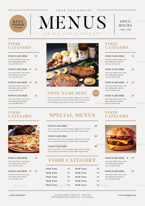 SImple Food Menus #SImple, #affiliate, #Food, #Menus Breakfast Menu Design, Menu Design Layout, Menu Sans Gluten, Menu Design Inspiration, Cafe Menu Design, Menu Card Design, Menue Design, Menu Layout, Menu Design Template