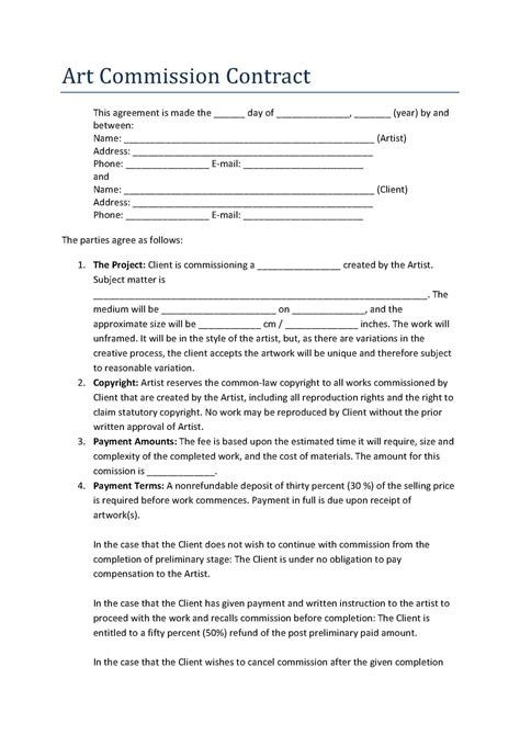 Art Commission Contract Template Sample Contract For Artwork The Document Template from noellawee.blogspot.comIntroductionWhat is an Art Commission Contract?Why is an Art Commission C...  #Commission #Contract #Template Artist Grants, Freelance Contract, Create Business Cards, Business Savvy, Caricature Artist, Bookmark Template, Commissioned Artwork, Drawing Templates, Document Templates