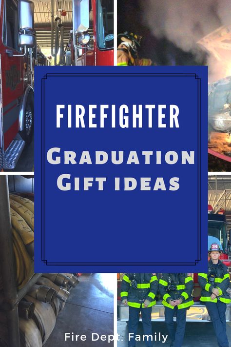 Firefighter graduation gift ideas perfect for the newest graduate from the fire academy! #firefighter Firefighter Care Package Ideas, Gift Ideas For Firefighter Boyfriend, Gifts For A Firefighter, Gift For Firefighter Graduation, Firefighter Gift Basket Ideas, Firefighter Basket Ideas, Fire Academy Graduation Party Ideas, Fireman Gift Ideas, Fireman Graduation Party