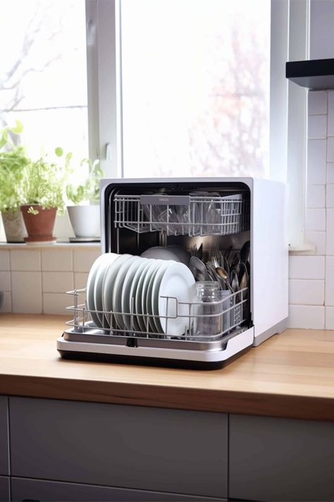 Best Portable Dishwashers for Small Apartments & RVs Portable Dishwasher Ideas, Dishwasher Ideas, Dishwasher Cabinet, Table Top Dishwasher, Diy Headboard Ideas, Compact Dishwasher, Small Dishwasher, Countertop Dishwasher, Portable Dishwasher