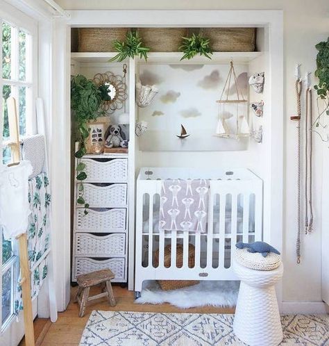 Cameron James, Tiny House Closet, Closet Nursery, Tiny Nursery, Grown Up Bedroom, Nursery Nook, Small Space Nursery, House Closet, Small Nurseries