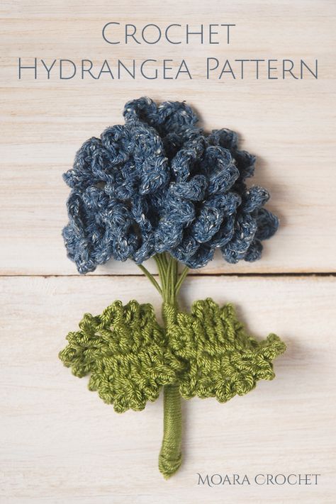 Today I have released the Crochet Hydrangea pattern with a easy step by step tutorial  a Youtube video. Free Crochet Flower Patterns every Monday from Moara Crochet as we stay home  safe. Small crochet projects to help keep our mental health positive while we go through quarantine.  #freecrochetpattern #crochethydrangea #diyflowers #crochetflower Crochet Hydrangea, Crochet Garden, Crochet Leaf Patterns, Crochet Flowers Easy, Crochet Flowers Free Pattern, Crochet Bouquet, Crochet Plant, Crochet Leaves, Crochet Vintage