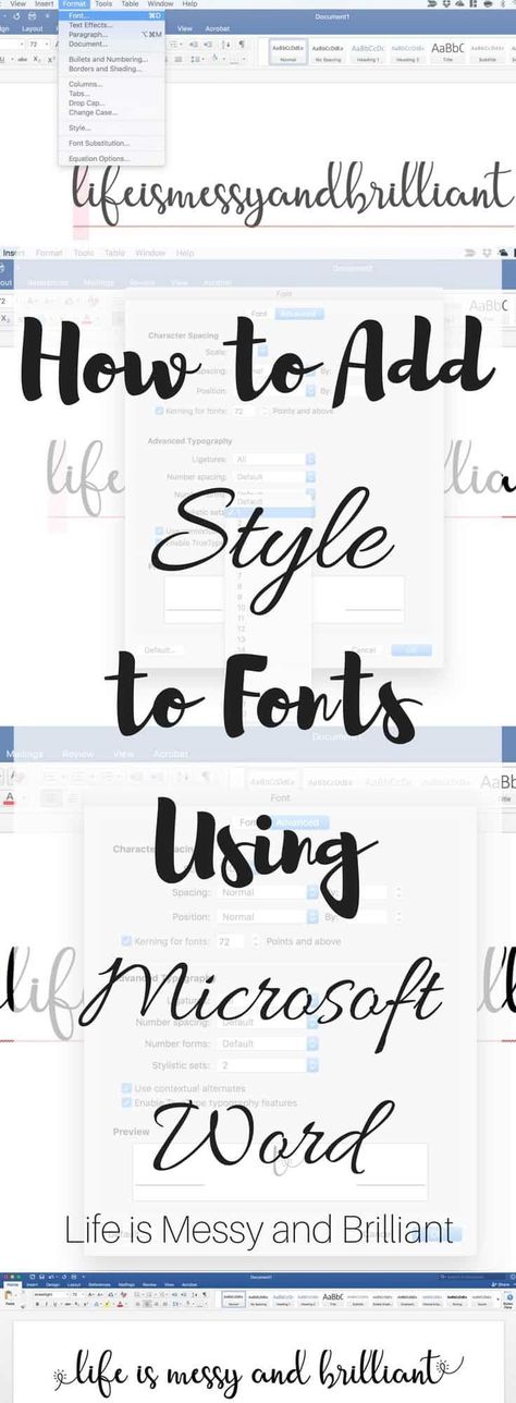 How to Add Styles to Fonts Using Microsoft Word Microsoft Word Lessons, Microsoft Word Fonts, How To Bullet Journal, Excel Formulas, Bullet Journal Font, Journal Fonts, Computer Help, Computer Shortcuts, Word Fonts