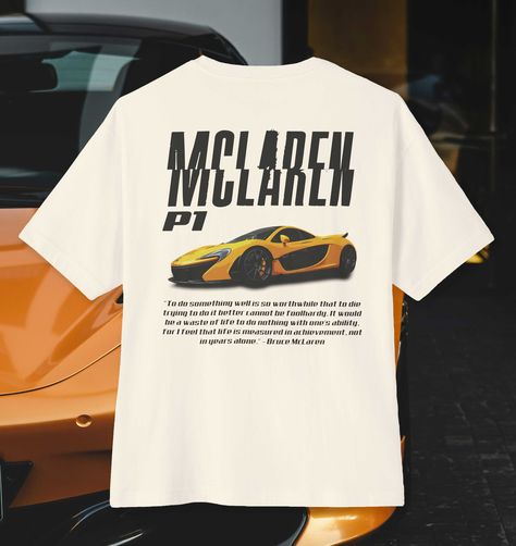 Car Graphic Tee, Orange Car, Cars Tees, Sport Automobile, Car Graphics, Cool Outfits For Men, Car Culture, Bold Graphics, Design Skills