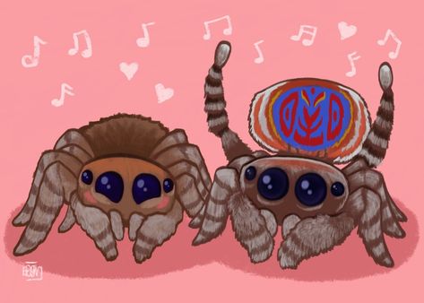 Just a couple of peacock spiders to lighten your day :) #dgvillustrations #digitalillustration #illustrationart #cuteillustration #digitalart #cutespiders #animaldrawings Peacock Jumping Spider, Peacock Spider Drawing, Cute Jumping Spider Drawing, Cute Spider Art, Jumping Spider Drawing, Cute Spider Drawing, Spiders Drawing, Monster Cans Diy, Spider Cute