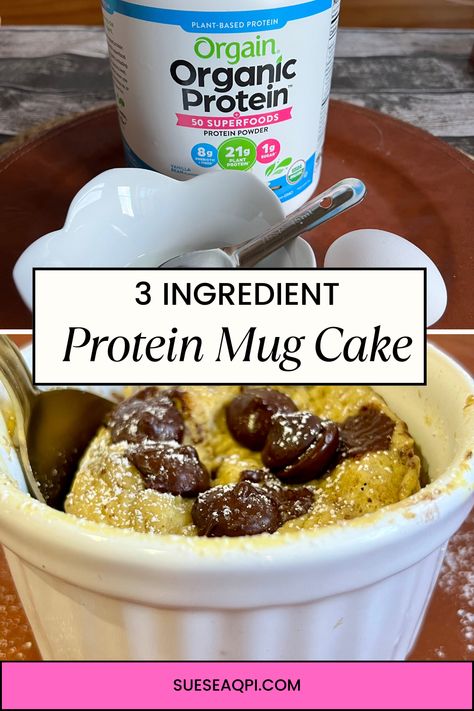 Jumpstart your day with our 3 Ingredient Chocolate Chip Protein Mug Cake—only 2 points on Weight Watchers! This protein-packed delight is the perfect addition to your healthy breakfast lineup. Discover the ease of microwave mug cakes for quick, satisfying mornings. Fuel up with this protein-rich treat and crush your weight loss goals! #HealthyBreakfastIdeas #WeightWatchersBreakfast #ProteinBreakfast #3IngredientMugCakes Easy Chocolate Chip Mug Cake, Mug Cake Protein Powder, Weight Watcher Mug Cake, Protein Powder Mug Cake, Low Calorie Mug Cake, Protein Powder Cake, Protien Mug Cake, Microwave Mug Cakes, Protein Mug Cake