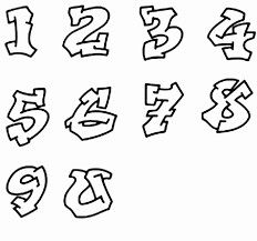 Graffiti Numbers, Traditional Tattoo Stencils, Graffiti Alphabet, Drawing Letters, Creative Lettering, Letter Stencils, Numbers Font, Anime Monochrome, Graffiti Lettering