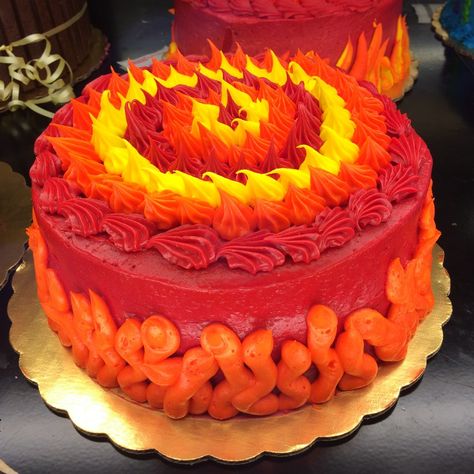 Flame Cake, Phoenix Cake, Boys 4th Birthday, Flaming Hot Cheetos, Fire Cake, Sweet 16 Cake, Flaming Hot, Hot Cheetos, Sweet 16 Cakes