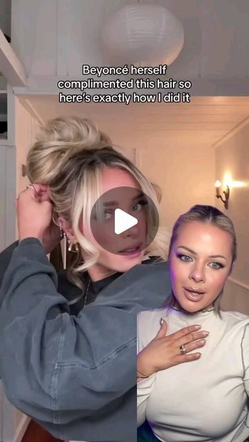 Janine Jennings on Instagram: "90s Bun  . #90s  #hairtutorial  #grwm #Makeup #cdsalon" 90s Hair Updo, 90s Messy Bun, 90s Updo Hairstyles, 90s Bun, 90s Updo, Diy Updo, Curled Updo, Hair Updos Tutorials, Updo Tutorial