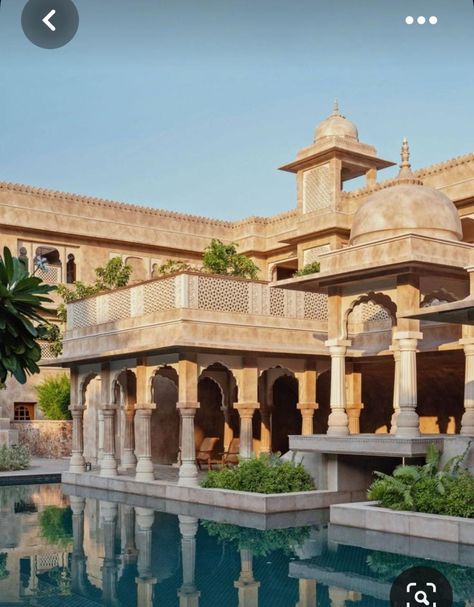 Classical Villa, Indian House Design, The Outpost, Six Senses, Mughal Architecture, Palace Interior, Contemporary House Exterior, Classic Villa, Hotel Entrance