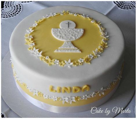 Cake for daughter of my friend Christian Cakes, Christening Cake Girls, Comunion Cake, Holy Communion Cake, First Holy Communion Cake, Holy Communion Cakes, Religious Cakes, First Communion Cakes, Confirmation Cakes