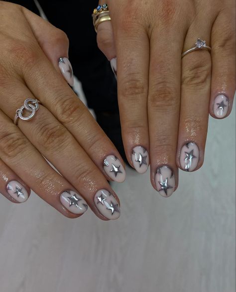 Chrome Nail Designs, White Chrome Nails, Blue Chrome Nails, Chrome Nail Polish, Pink Chrome Nails, Nail Art Photos, Nail Designs Pictures, Chrome Nail Art, Chrome Nails Designs