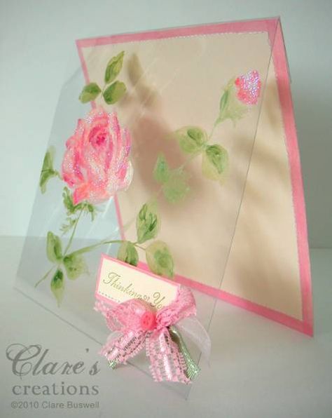 Acetate Cards, Vellum Cards, Magic Cards, Magic Box, Card Tutorials, Pretty Cards, Floral Cards, Mothers Day Cards, Folded Cards