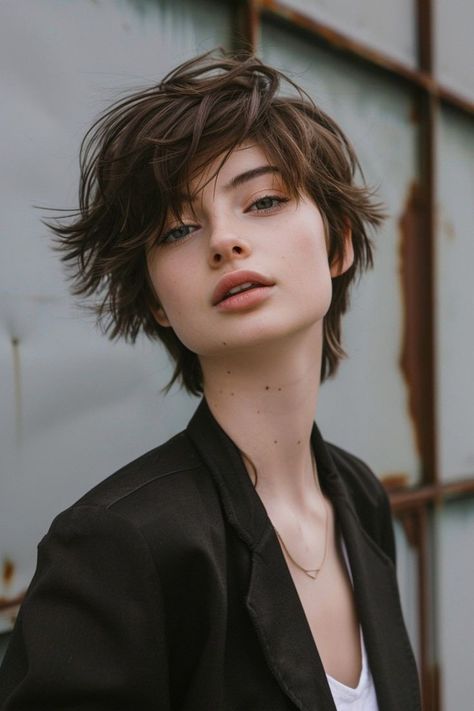 Pixie Wavy Hair, Pixie Cut Wavy Hair, Messy Short Hairstyles, Wavy Hair Hairstyles, Cropped Pixie, Messy Style, Short Locks, The Best Haircut, Short Cropped Hair