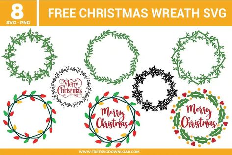 Christmas Wreath Free SVG Files | Free SVG Download Christmas Wreath Svg Free, Wreath Svg Free, Summer Tv Shows, Christmas Wreath Svg, Disney Easter, Wreath Svg, Festive Wreath, Free Svg Files, Cricut Free